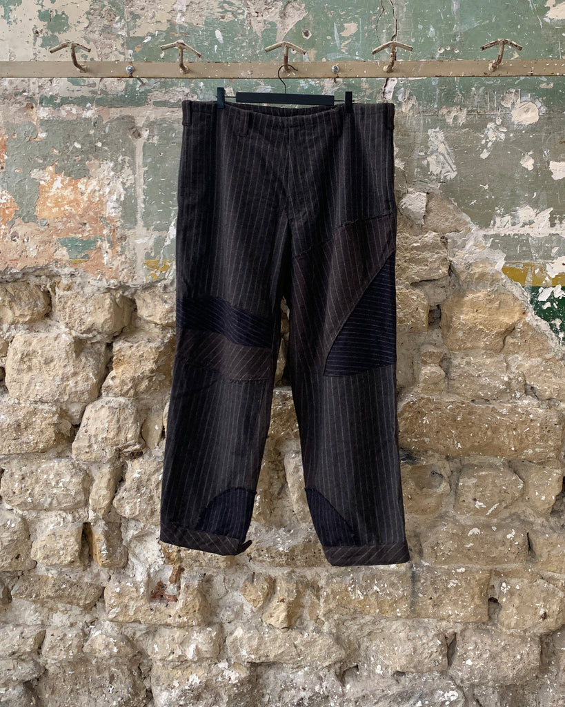 Y's for Men Patchwork Stripe Pant