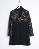 COMME des GARÇONS HOMME PLUS flocked tartan coat