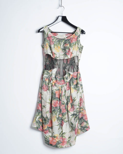 COMME des GARÇONS floral dissected dress