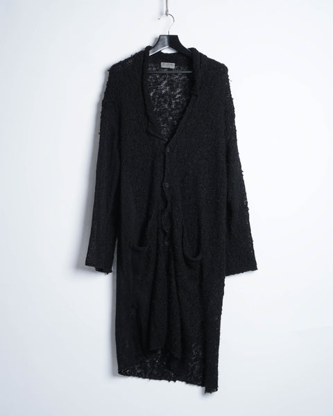 Yohji Yamamoto Pour Homme linen knit coat