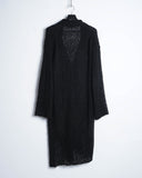 Yohji Yamamoto Pour Homme linen knit coat