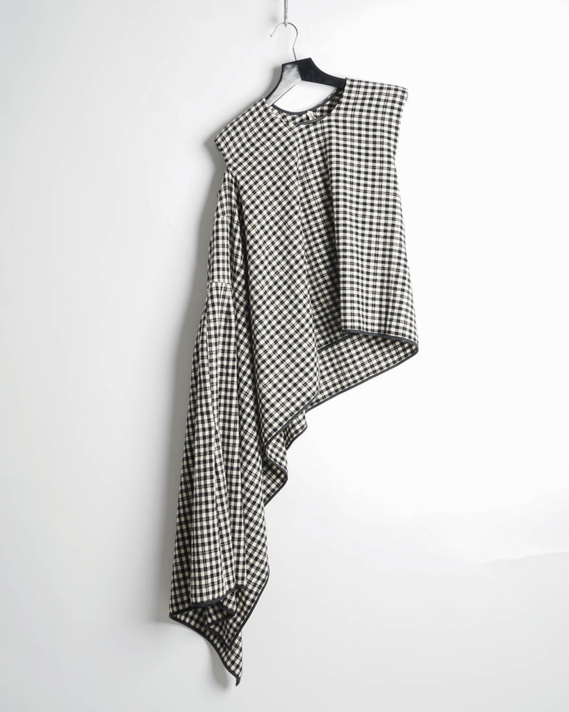 COMME des GARÇONS gingham wrap dress