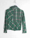 Yohji Yamamoto Ys plaid scarf top