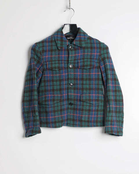 COMME des GARÇONS tricot tartan jacket