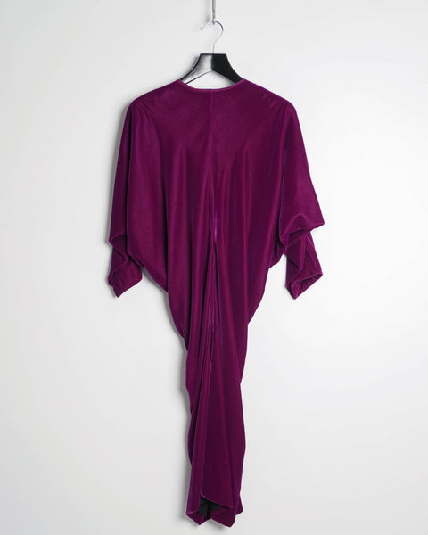 COMME des GARÇONS purple velvet dress