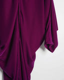 COMME des GARÇONS purple velvet dress