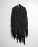 COMME des GARÇONS HOMME PLUS glitter tassel coat