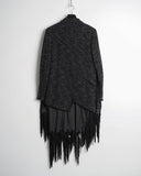 COMME des GARÇONS HOMME PLUS glitter tassel coat