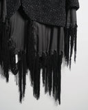 COMME des GARÇONS HOMME PLUS glitter tassel coat