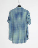 Yohji Yamamoto Ys for Men loose linen check shirt