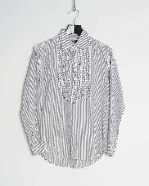 ISSEY MIYAKE ruffle bib shirt