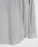 ISSEY MIYAKE ruffle bib shirt