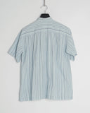 ISSEY MIYAKE sky blue striped shirt