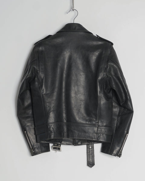 1990s Y'S Yohji yamamoto ドット jacket Supreme Y's by Yohji Yamamoto Leather Jacket - Size Large - Black
