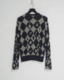 Yohji Yamamoto Pour Homme chess board cardigan