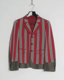 COMME des GARÇONS HOMME PLUS striped docking jacket