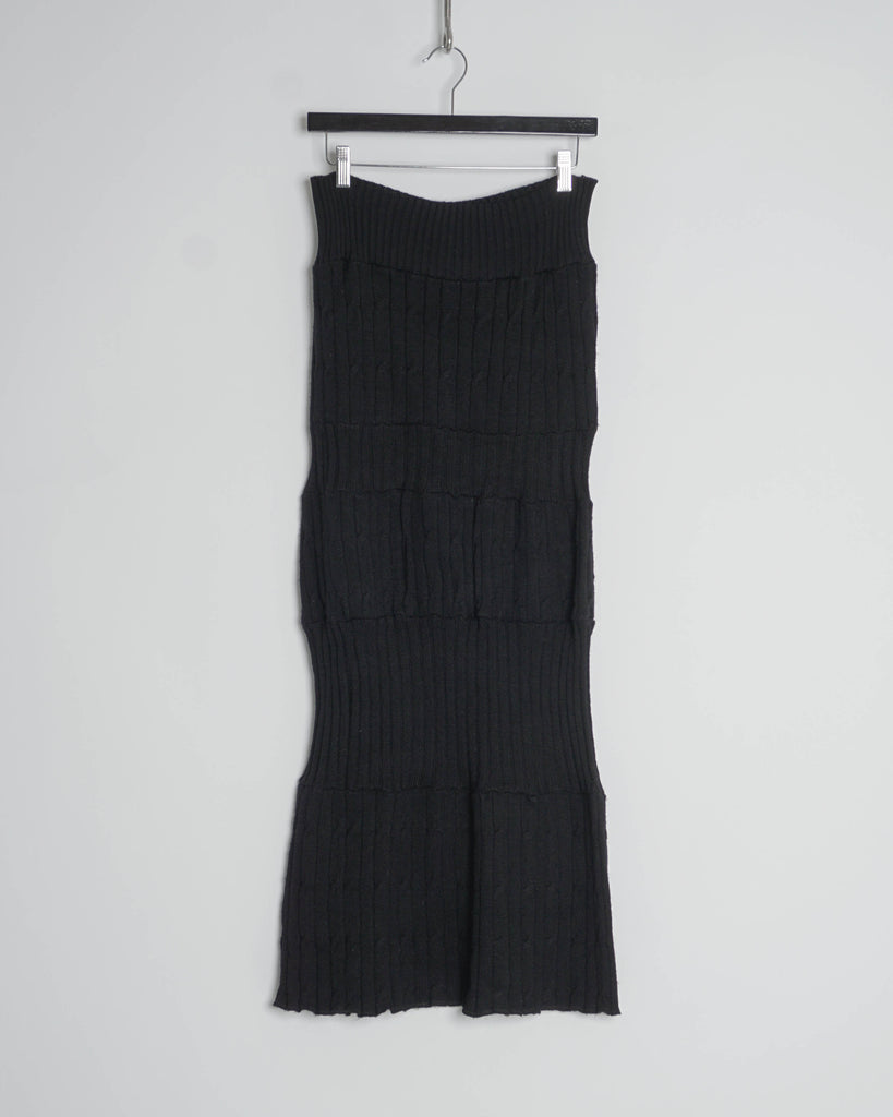 COMME des GARÇONS tricot knit panel skirt