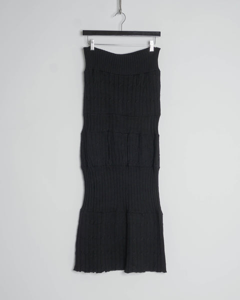 COMME des GARÇONS tricot knit panel skirt