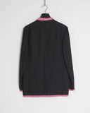 COMME des GARÇONS HOMME PLUS pink trim jacket