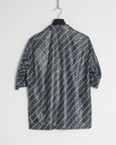 ISSEY MIYAKE tyvec striped shirt