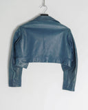 Yohji Yamamoto cropped leather jacket