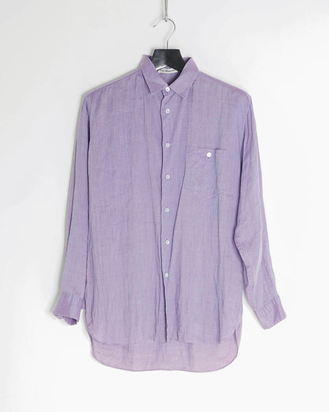 ISSEY MIYAKE lavender linen shirt