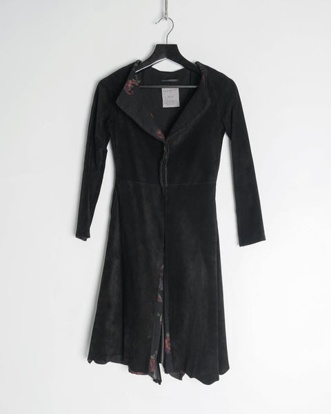 Yohji Yamamoto suede coat