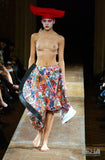 COMME DES GARÇONS tattoo print abstract skirt