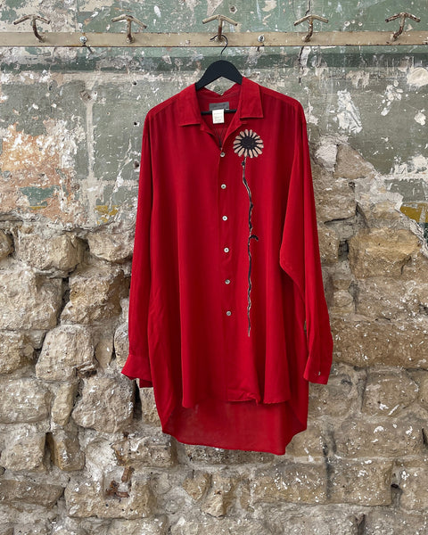 Yohji Yamamoto Pour Homme flower shirt