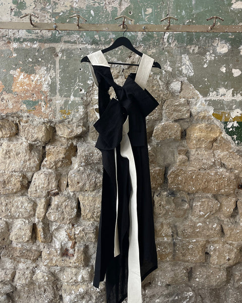 Yohji Yamamoto White Karate Belt Dress
