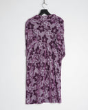 COMME des GARÇONS robe de chambre purple floral dress