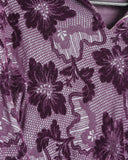 COMME des GARÇONS robe de chambre purple floral dress