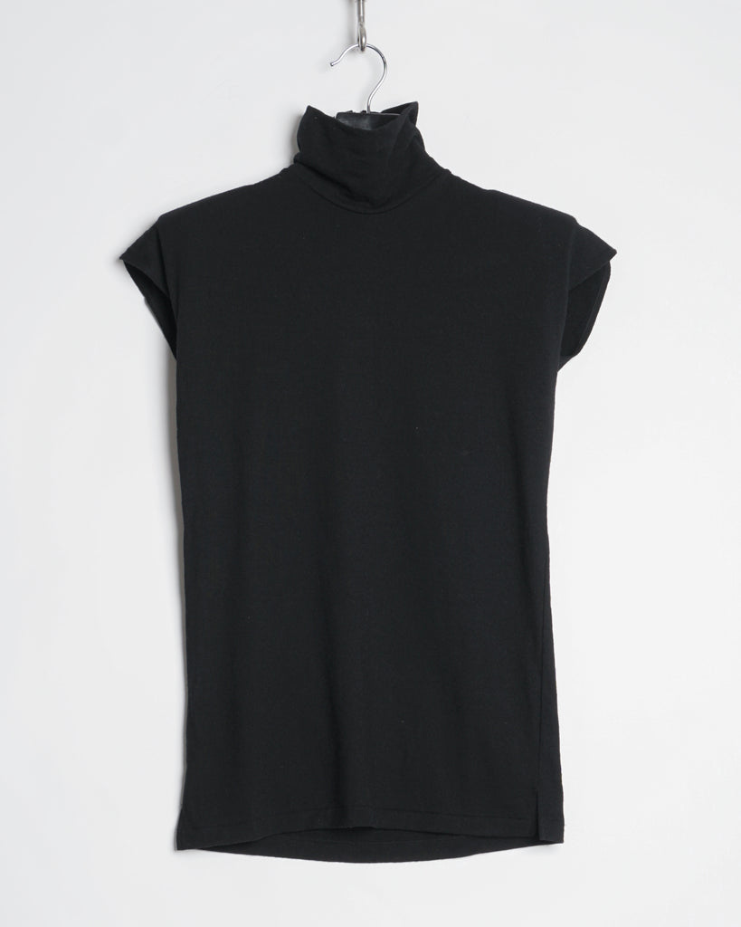 Yohji Yamamoto shoulder pad short-sleeve top