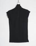 Yohji Yamamoto shoulder pad short-sleeve top