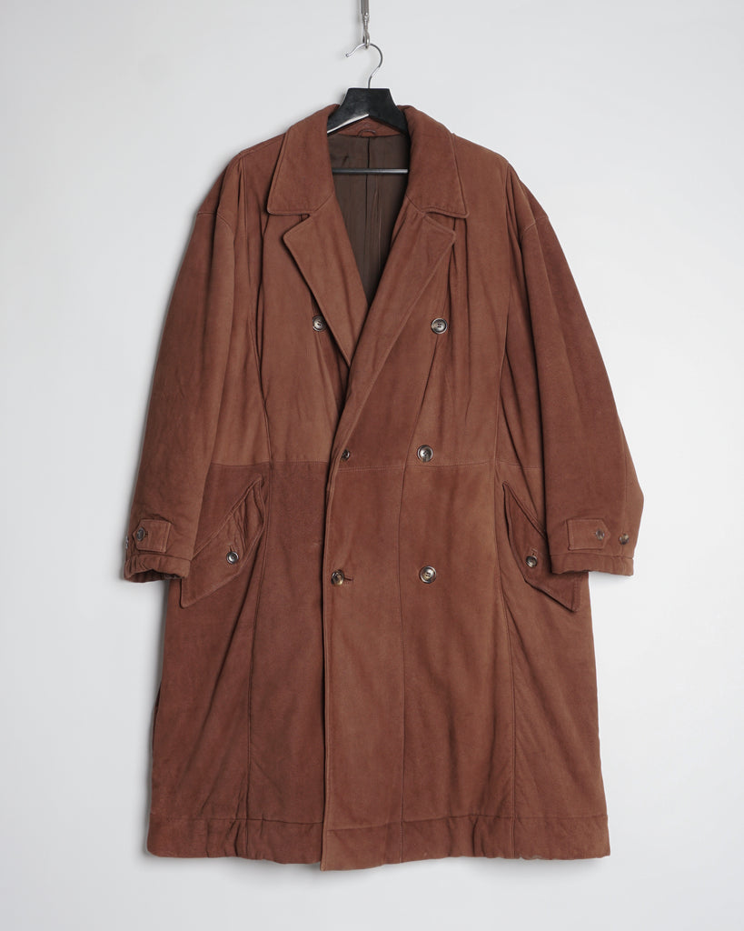 Issey Miyake oversized suede coat
