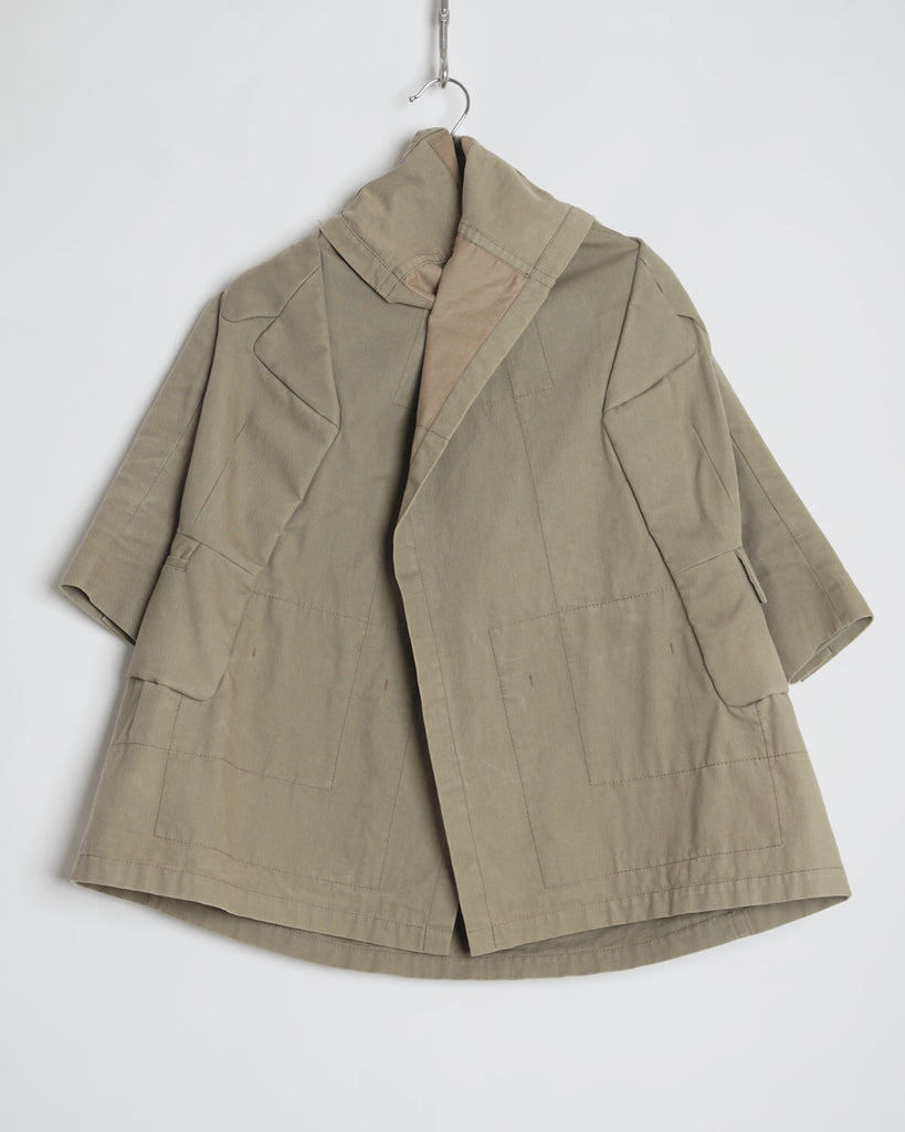 COMME des GARÇONS military trompe l’oeil coat