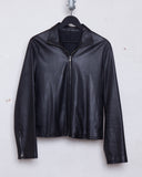 Yohji Yamamoto Pour Homme zip up leather jacket