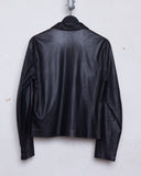 Yohji Yamamoto Pour Homme zip up leather jacket