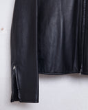 Yohji Yamamoto Pour Homme zip up leather jacket
