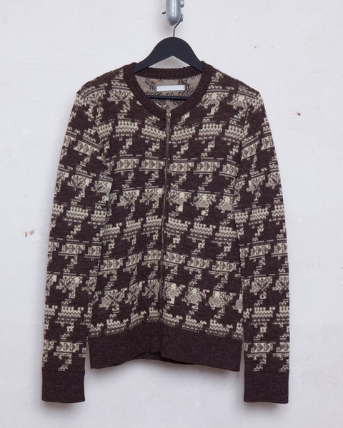 Number (N)ine houdstooth cardigan