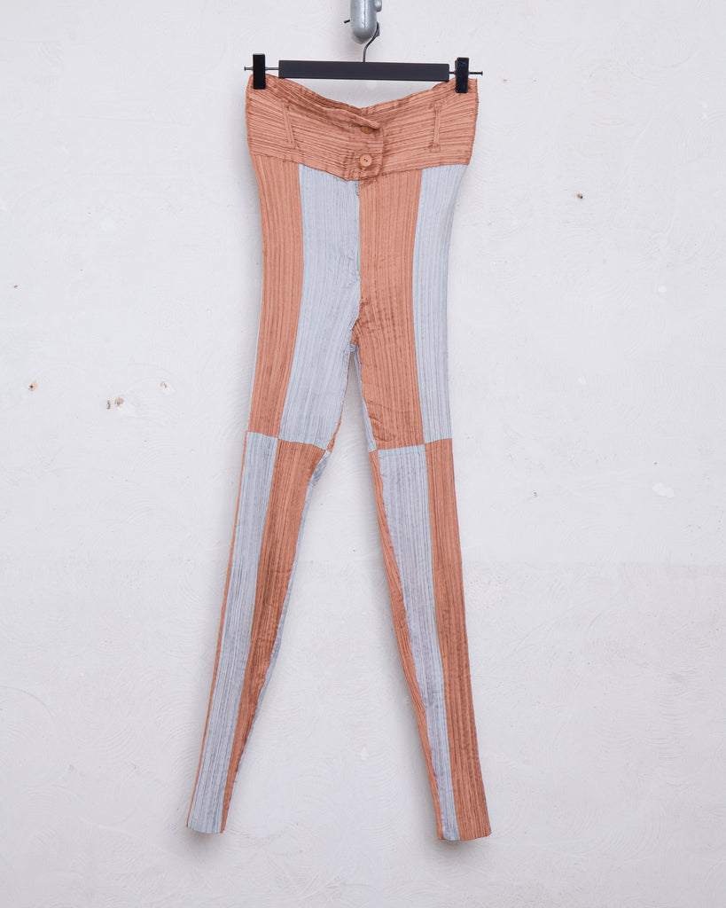ISSEY MIYAKE check pleat pants