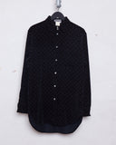 Yohji Yamamoto Pour Homme velvet pattern shirt