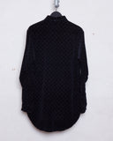 Yohji Yamamoto Pour Homme velvet pattern shirt