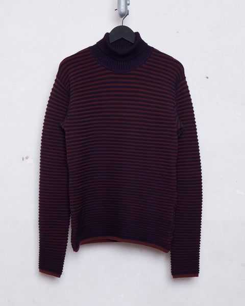 ISSEY MIYAKE MEN ribbed knit jumper