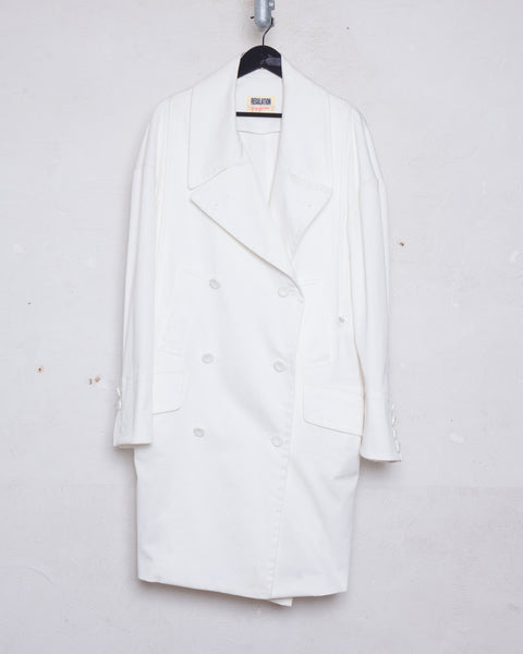 Yohji Yamamoto Regulation oversized lab coat