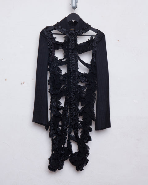 COMME des GARÇONS ruffle cage jacket