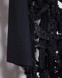 COMME des GARÇONS ruffle cage jacket