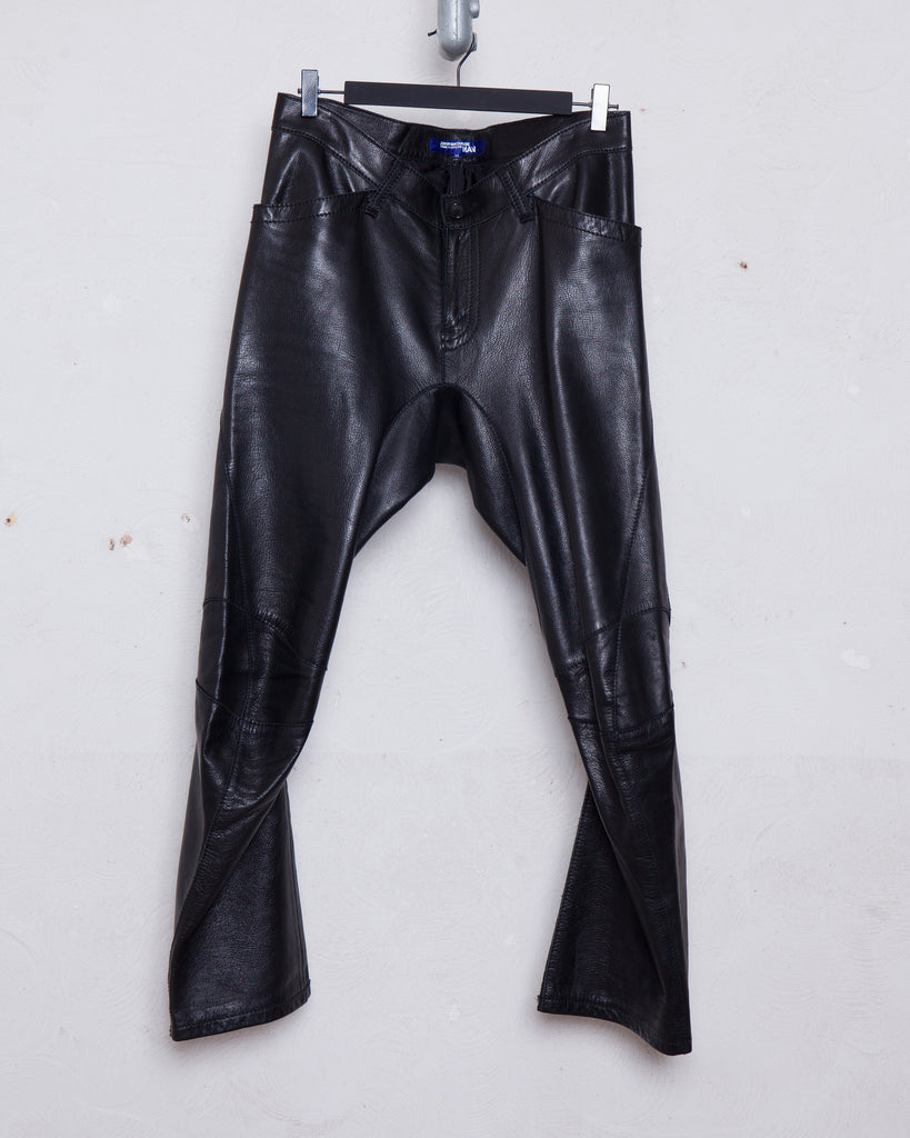 JUNYA WATANABE curved leather pants