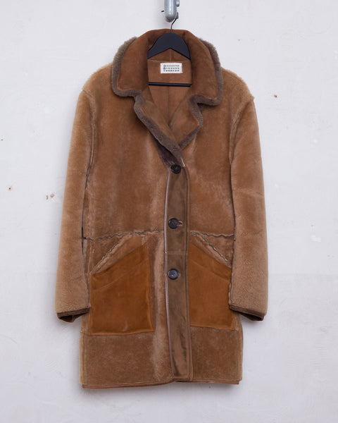 MARTIN MARGIELA RECONSTRUCTED SHEEPSKIN COAT