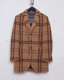 COMME des GARÇONS HOMME PLUS check camel hair jacket